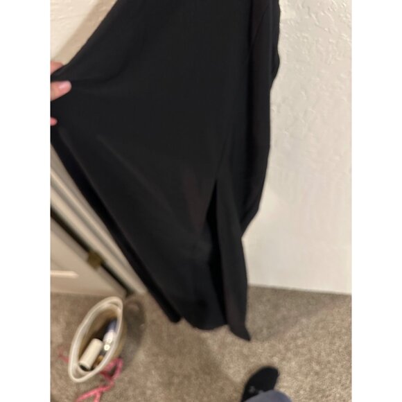 Lulus Black Conversation Piece Cutout Slit Maxi Dress - Picture 7 of 12